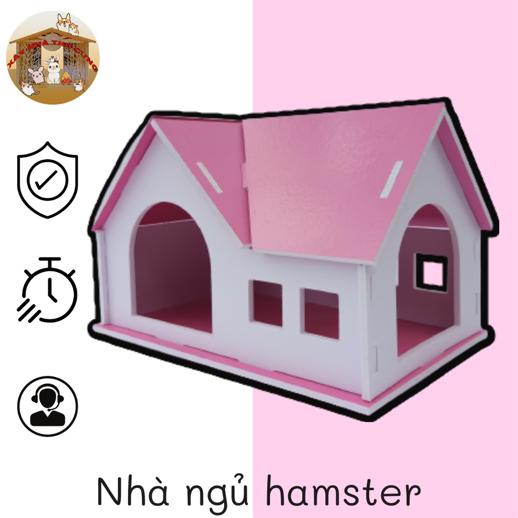 Nhà ngủ cho bọ ú, nhím kích thước 23x15x15cm - XNTC25