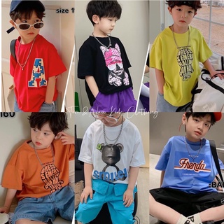 ATBT154-[Tom&Nau Kids](LÔ MỚI) Áo thun cộc tay bé trai cotton loại 1 siêu đáng yêu - Size 9-28Kg