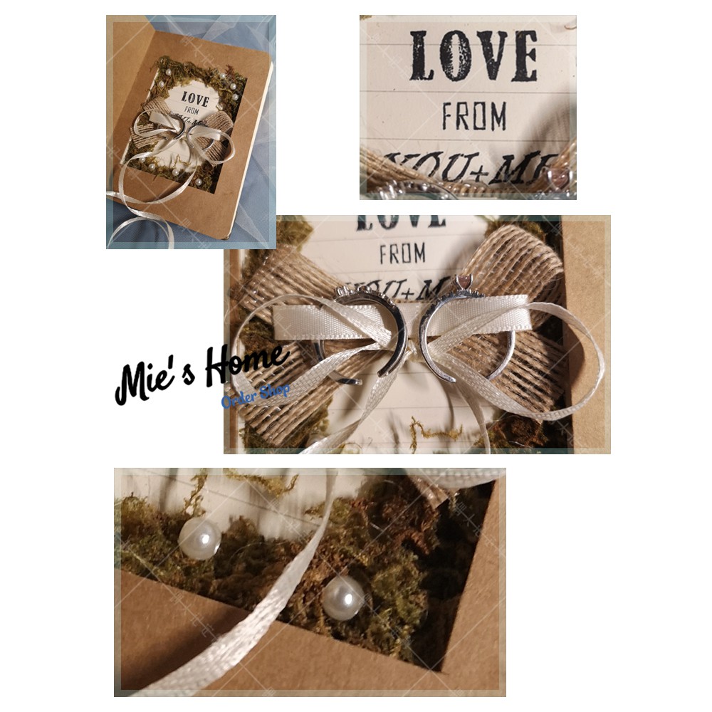 Sổ tay thiết kế Vintage Plant- kỷ niệm ngày cưới-DIY Jewelry Box- bộ kit nguyên liệu làm hộp quà vintage-MIE SHOP