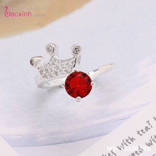 Nhẫn bạc Ý 925 Bạc Xinh Huệ Ngân - Vương miện đẹp YYJZ025