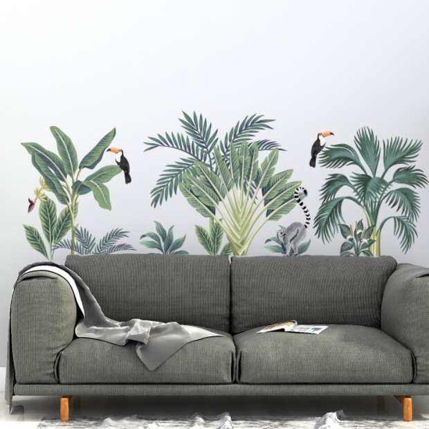 Decal trang trí tường - 3 chùm cây nho nhỏ
