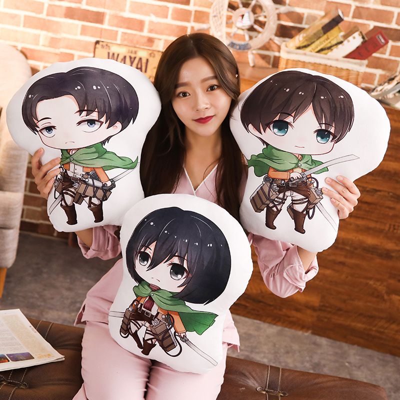 MIKASA Thú Nhồi Bông Hình Nhân Vật Trong Attack On Titan Kích Thước 45cm