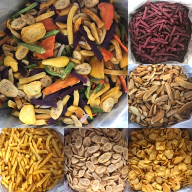 Trái cây sấy thập cẩm 500g Lê Hải nguyên miếng, hàng xuất khẩu | BigBuy360 - bigbuy360.vn