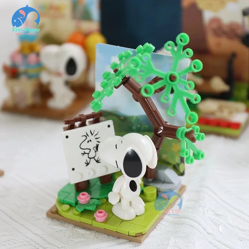 Mô Hình Đồ Chơi Hình Snoopy Đậu Phộng Sáng Tạo Để Bàn Trang Trí