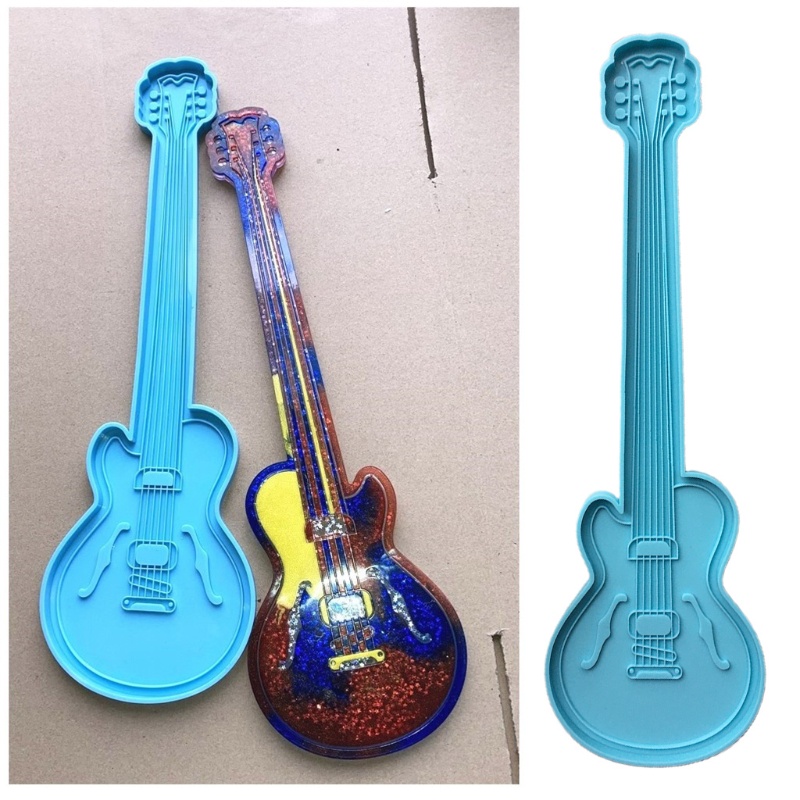 Khuôn Silicone Làm Trang Sức Thủ Công Hình Đàn Guitar