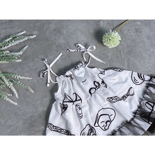 Váy yếm lụa đuôi cá tutu Lennco cho bé gái(7-19kg)