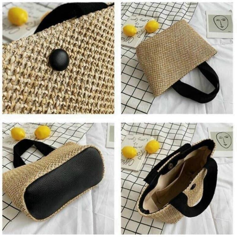 [FREESHIP] ❤️Túi Cói Đi Biển❤️Túi Xách Cói Mềm Mini Đi Biển Siêu Hot Summer