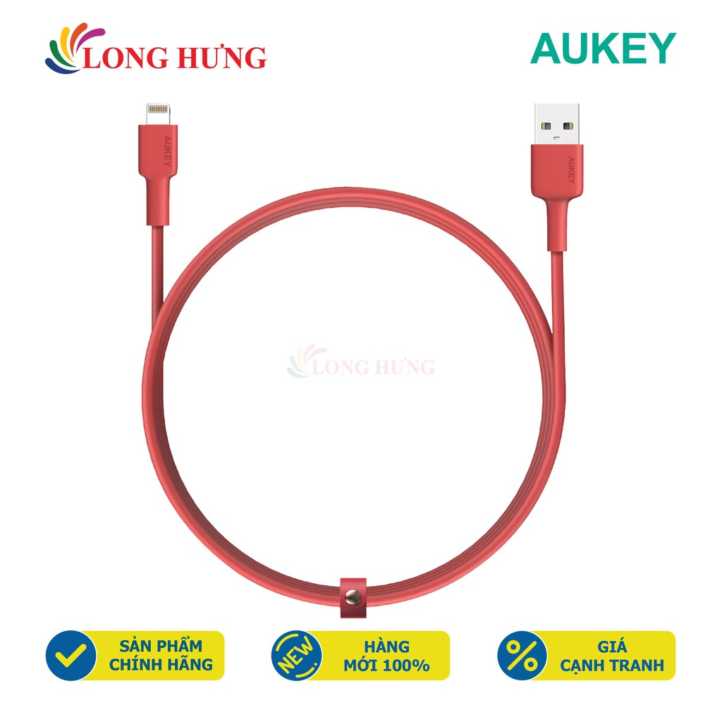 [Mã ELFLASH5 giảm 20K đơn 50K] Cáp Lightning Aukey 2m CB-BAL2 - Hàng chính hãng