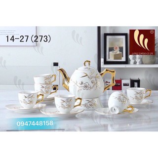 Bộ ấm chén khắc nổi cao cấp 273