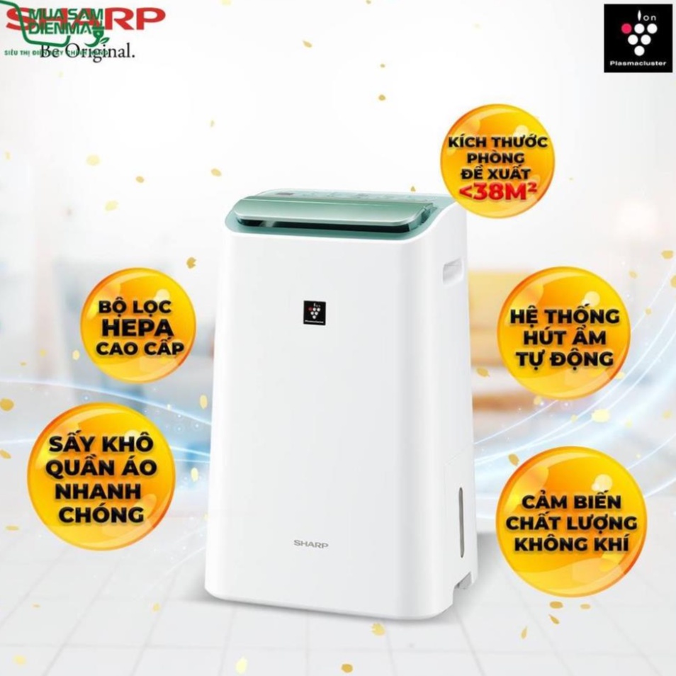 Máy hút ẩm và lọc không khí Sharp DW-E16FA-W