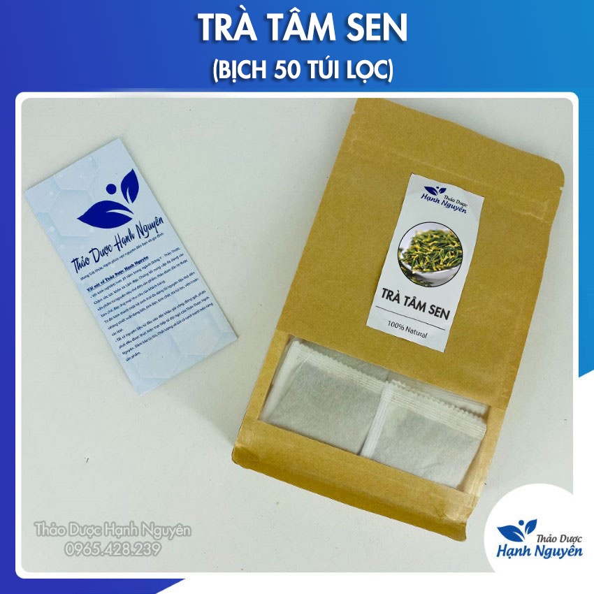 Trà tâm sen túi lọc  an thần, ổn định huyết áp - Thảo dược hạnh nguyên