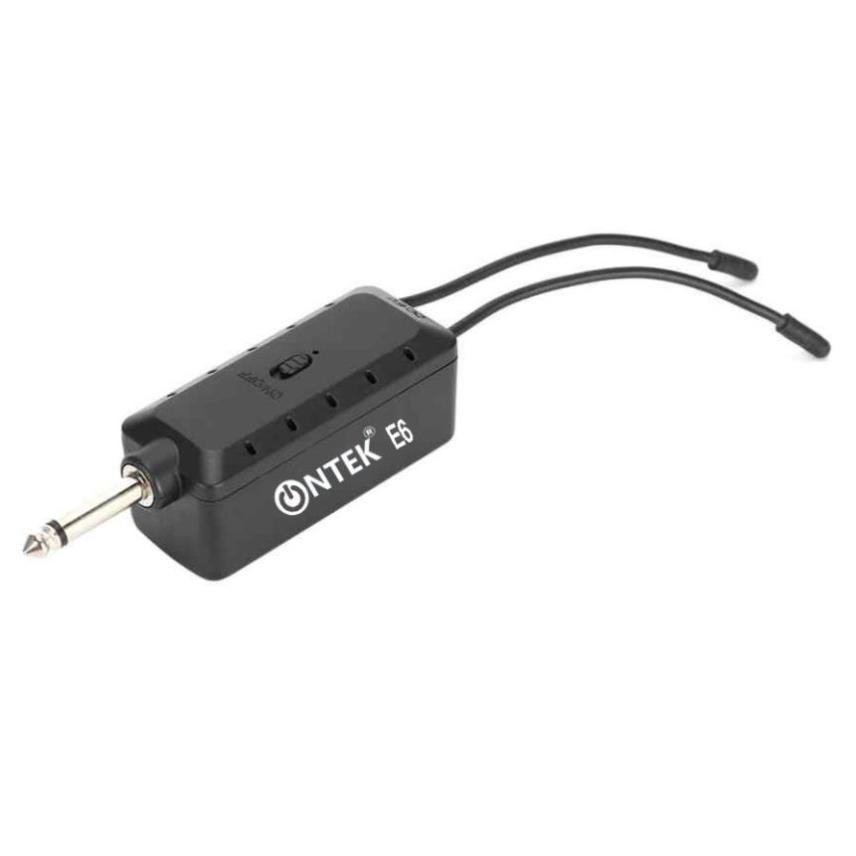 Bộ micro không dây ONTEKCO  E6 PLUS màu vàng đen hát karaoke dùng cho mọi loa kéo, amply gia đình, chống hú