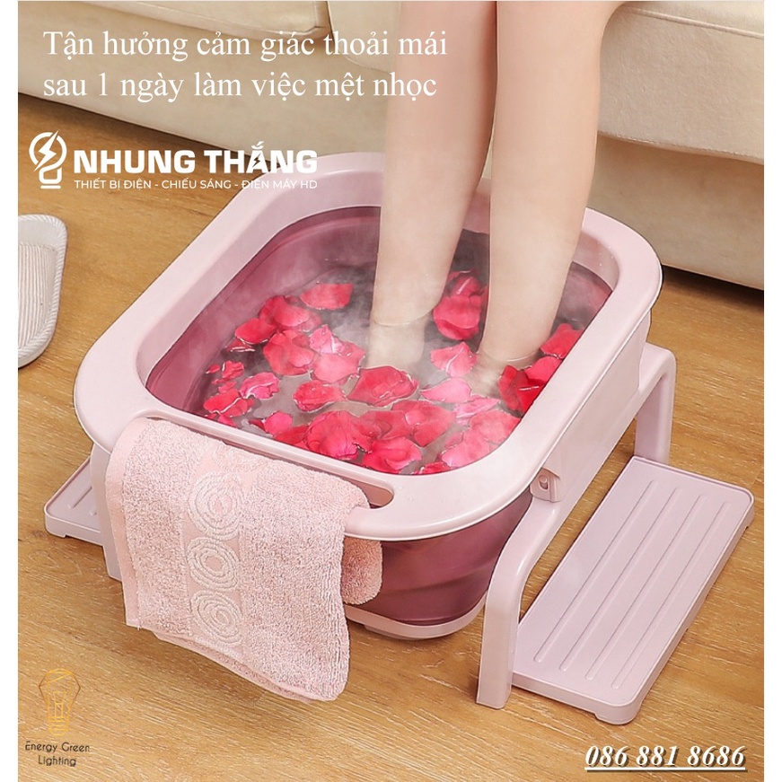 Bồn Ngâm Chân - Massage Chân NC-855 - Có Thể Gập Lại - Cách Nhiệt Hiệu Quả - 3 Màu Sắc Trang Nhã