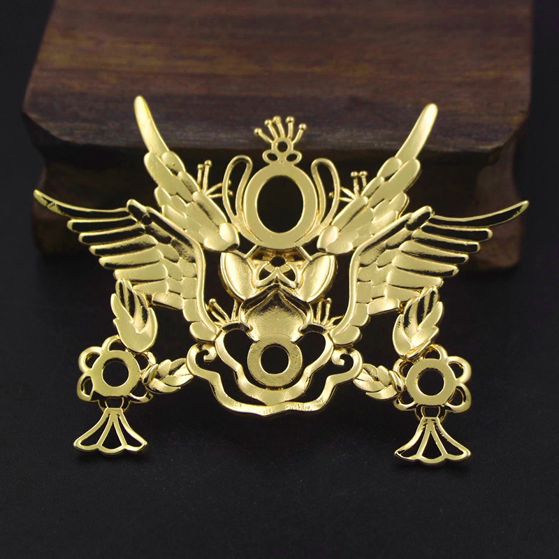 1 phiến đúc họa tiết cánh chim làm kim quan nguyên liệu làm trâm làm trang sức cố trang cosplay cổ phục có màu KC