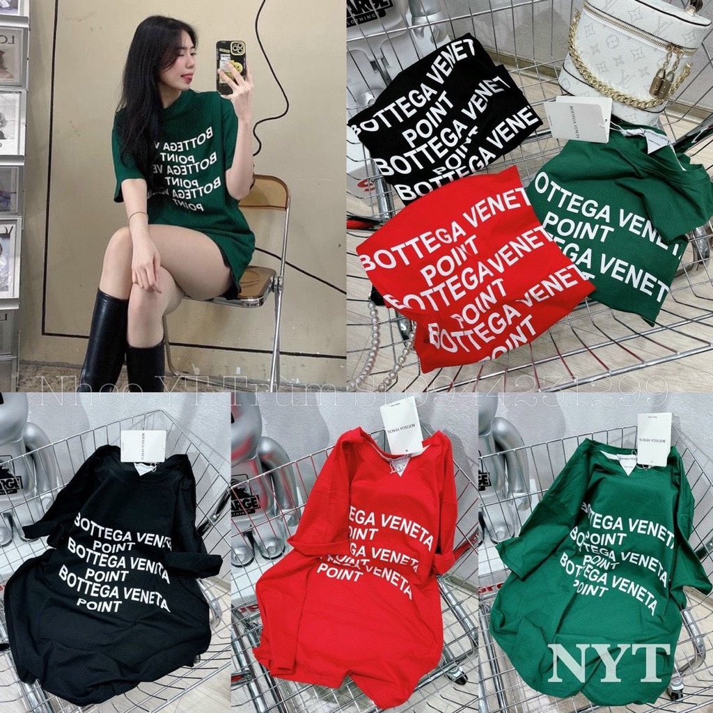 Áo phông BOTTTEGA nhiều chữ cá tính