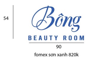 Chữ trang trí dán nổi sơn màu