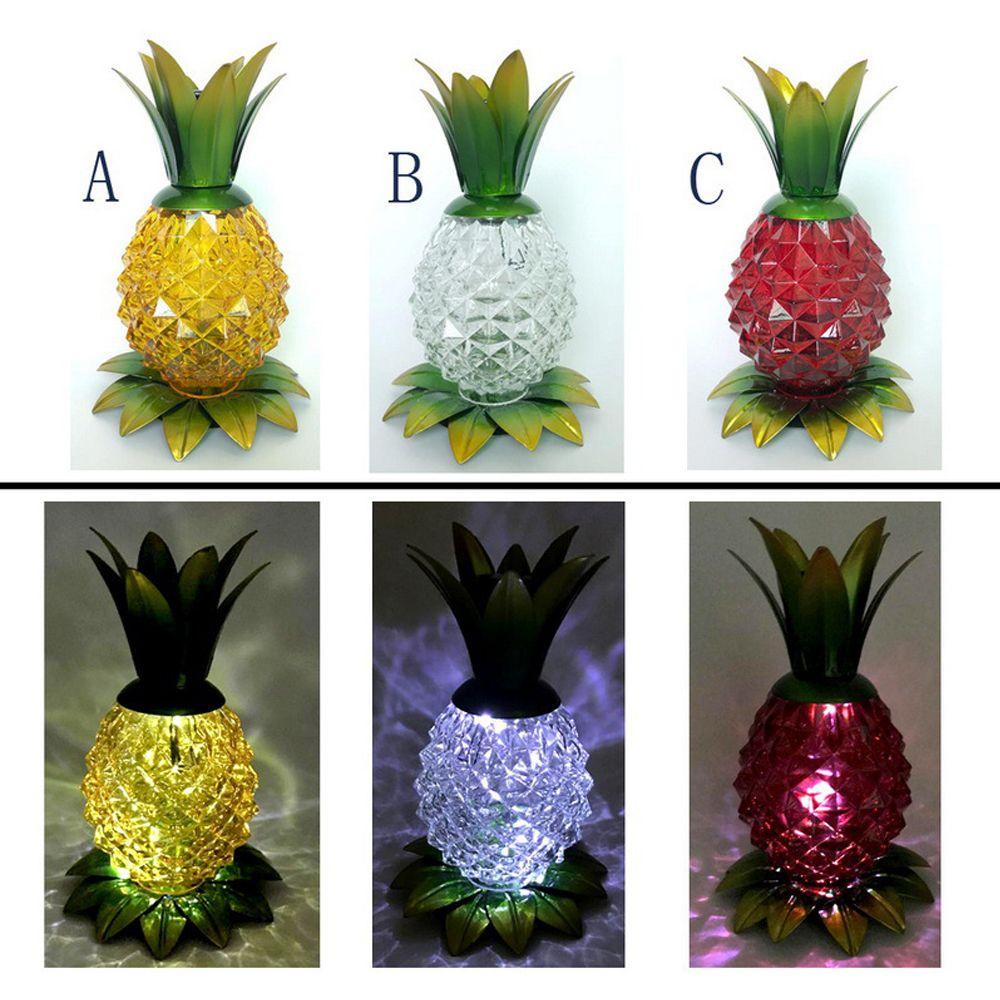 Đèn LED Để Bàn Hình Quả Dứa Sử Dụng Năng Lượng Mặt Trời