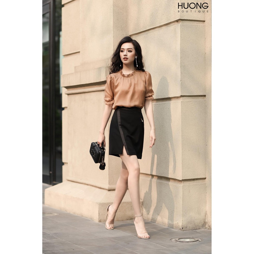 Áo sơ mi tơ tằm nữ HB HUONGBOUTIQUE - SM529