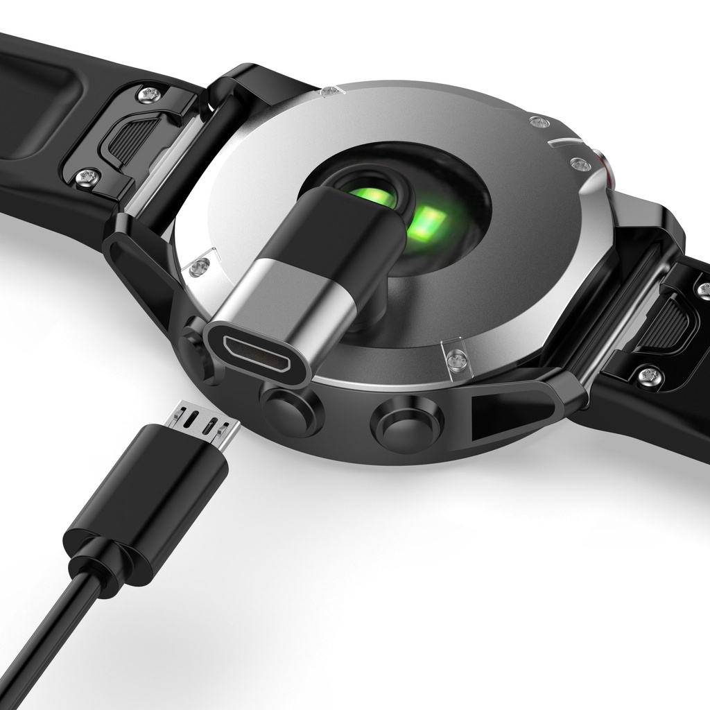 Đối với Garmin fenix7 7x 7s Forerunner 955 255 S Đầu nối gắn bộ sạc Type-c Lighting Micro Interface Charger Adapter