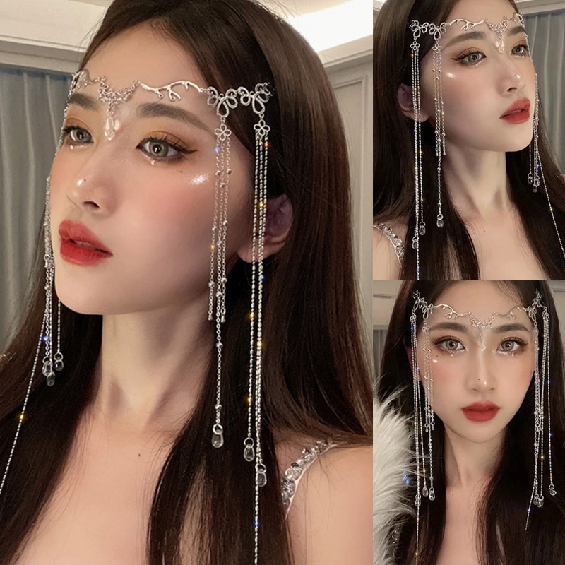 Dây Chuyền Dáng Dài Đính Đá Hình Giọt Nước Phong Cách Boho