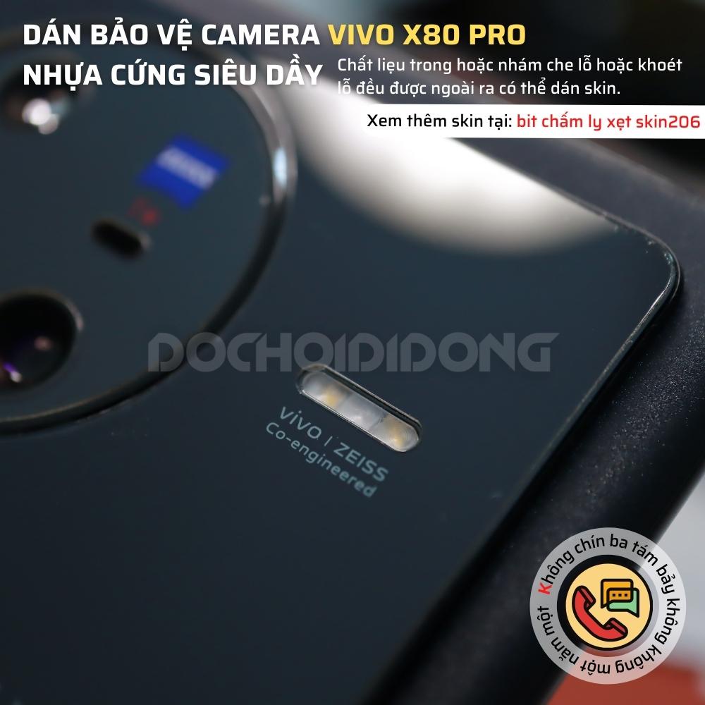 Miếng dán bảo vệ Camera Vivo X80 Pro tăng cường lực chống vỡ nguyên liệu nhựa nano cao cấp
