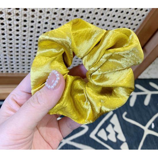 BUỘC TÓC VẢI NỮ 256 SATIN MÀU TRƠN THIẾT KẾ XINH XẮN ĐỘC ĐÁO