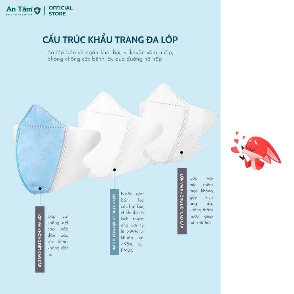 Khẩu trang 5d An Tâm - Túi 10 cái