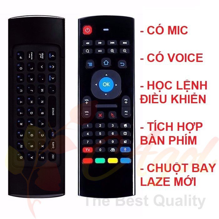 Chuột bay Air Mouse km800V có voice cho Android TV box, MX3 V