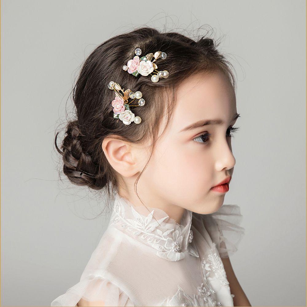 Trâm Cài Tóc Hình Chiếc Lá Bằng Sứ Phong Cách Hanfu Cổ Điển Cho Bé Gái