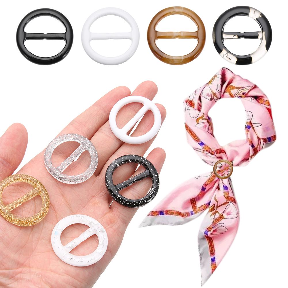Nút cài thắt dây nịt/áo khoác/quần áo hình tròn bằng nhựa resin DIY