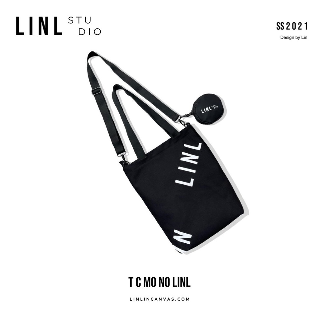 Túi Tote Chéo - LINL - Nữ - 3 Màu Đen, Kem, Mono