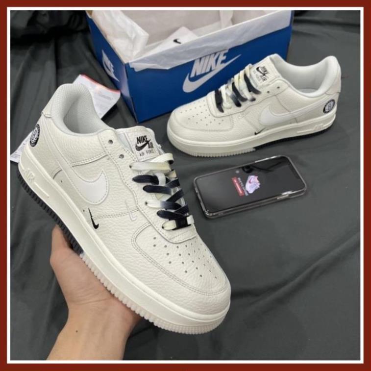 [FreeShip+ Hàng Xịn] GIÀY AF1 BROOKLYN CREAM SIÊU CẤP, GIẦY AF1 TRẮNG KEM ÂM DƯƠNG DÂY HAI MẦU