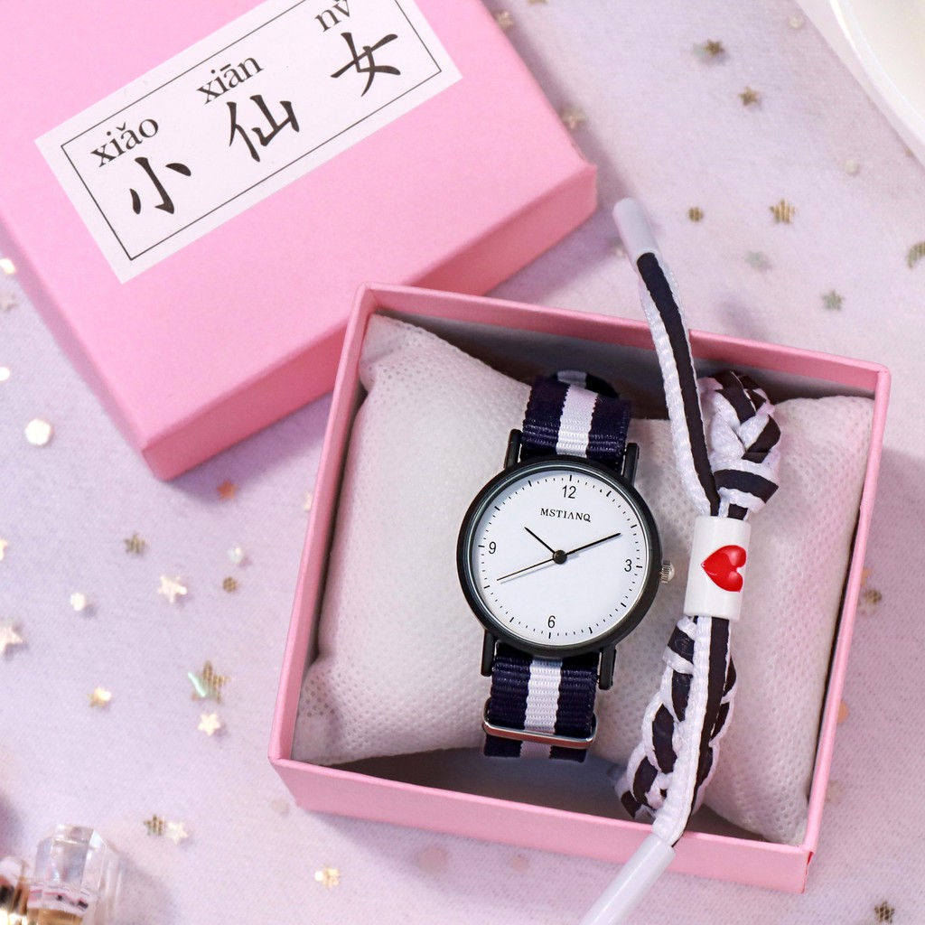 Đồng hồ thời trang nam nữ Mstianq MS30 dây dù siêu bền, phong cách Hàn Quốc, cá tính | BigBuy360 - bigbuy360.vn