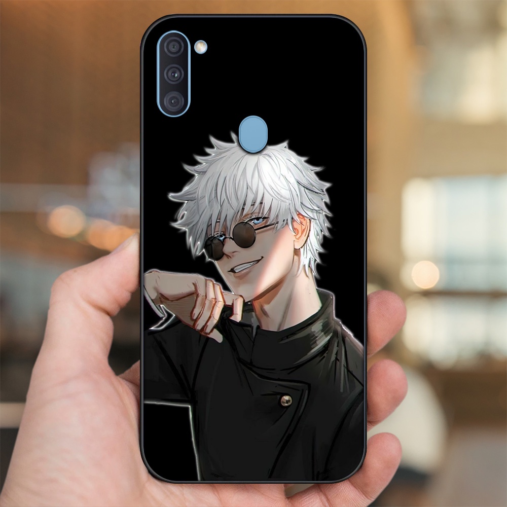 Ốp lưng Samsung A11, M11 viền đen in hình Satoru Jujutsu Kaisen