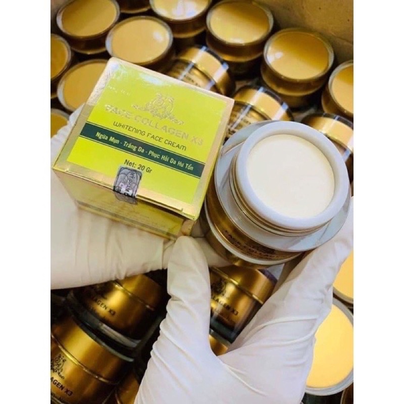 Kem Dưỡng Da Kem Face Collagen X3  Xoá Mờ Các Nếp Nhăn Chính Hãng Cty Mỹ Phẩm Đông Anh