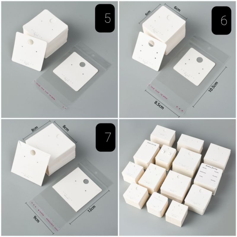 Combo 10 bìa treo bông tai &amp; vòng cổ ( đọc kĩ mô tả )