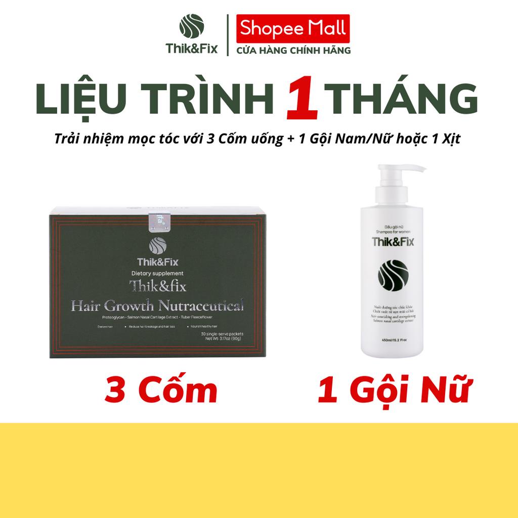 [Combo] 3 Cốm dưỡng tóc THIK&amp;FIX - Hỗ trợ bổ huyết, hỗ trợ làm đen tóc, hỗ trợ nuôi dưỡng tóc chắc khỏe