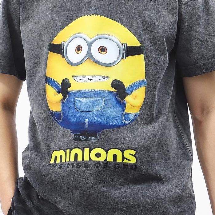 Áo thun tay lỡ nam nữ in hình Minion , Vải Cotton Form Oversize - SELECTED.STORE