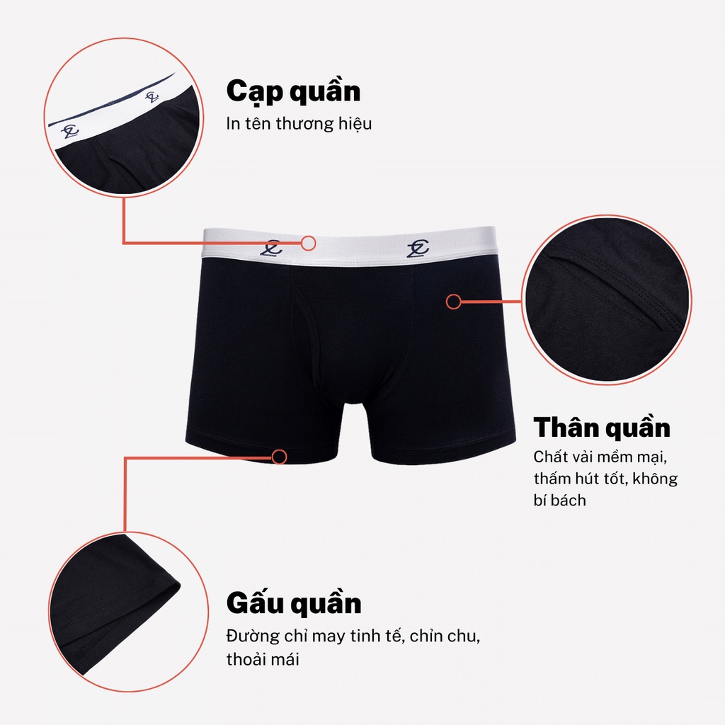 Quần boxer nam CIZA chất cotton mát mềm mịn thời trang nam tính dành cho phái mạnh QLDR01