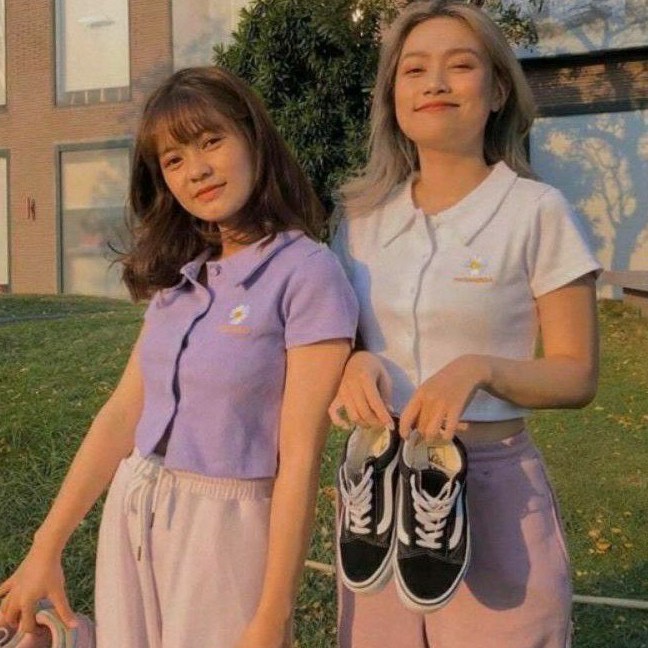 Áo Croptop Hoa Cúc - Áo Polo Nữ Cúc Thật - Thời Trang Nữ AnAn - CRT16 | BigBuy360 - bigbuy360.vn