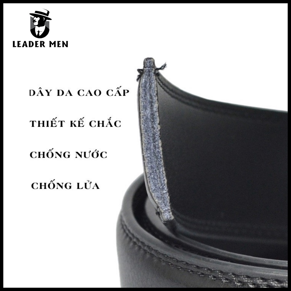 Thắt Lưng Nam Chất Liệu Da Cao Cấp TLK4-03 Khóa Tự Động - Dây Thắt Lưng Thời Trang Khóa Kiểu Dáng Thời Thượng -LeaderMen