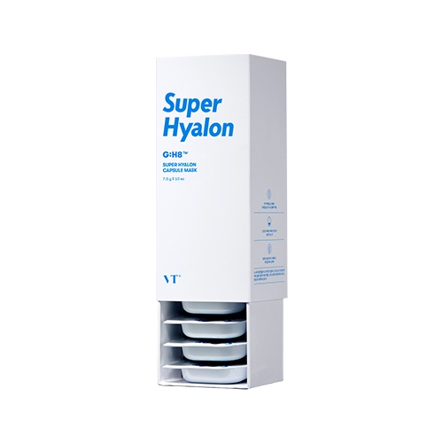 Mặt nạ đất sét rau má VT Super Hyalon Capsule Mask 10 gói 7.5g tách lẻ 1 gói