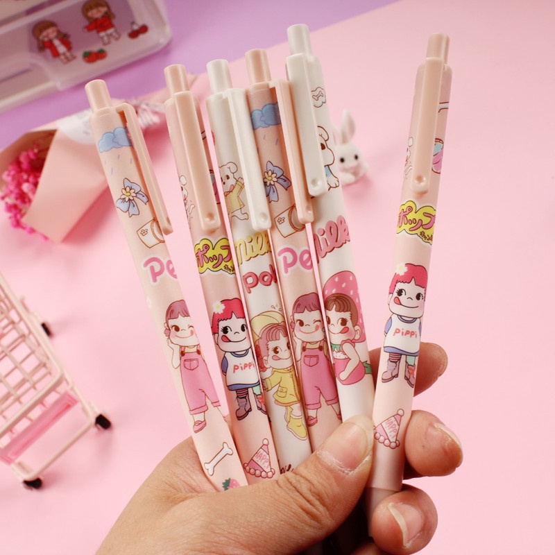 Bút Gel Bấm Mực Đen Fujiya