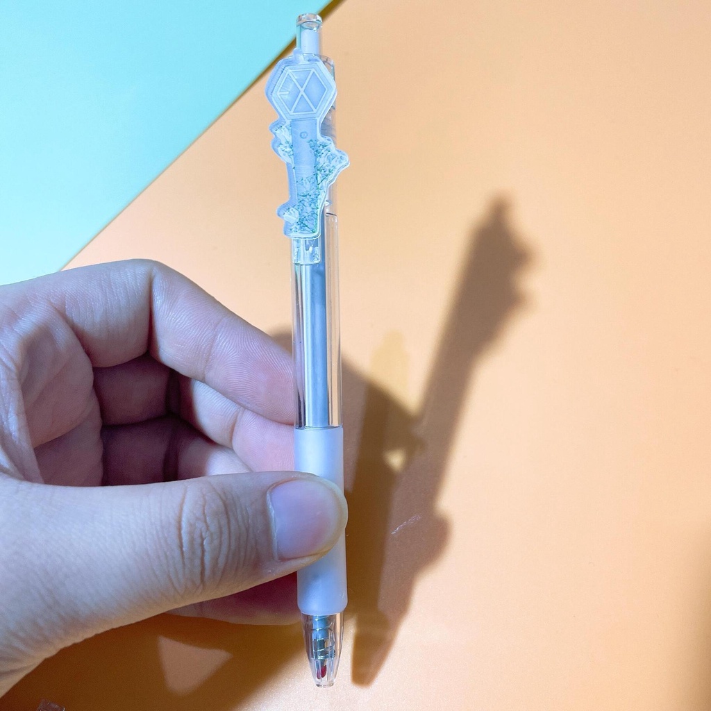 Bút Mực Gel Hình Nhóm Nhạc Kpop BTS Bangtan Boys Blackpink Stray Kids Exo Nct Stray Kids