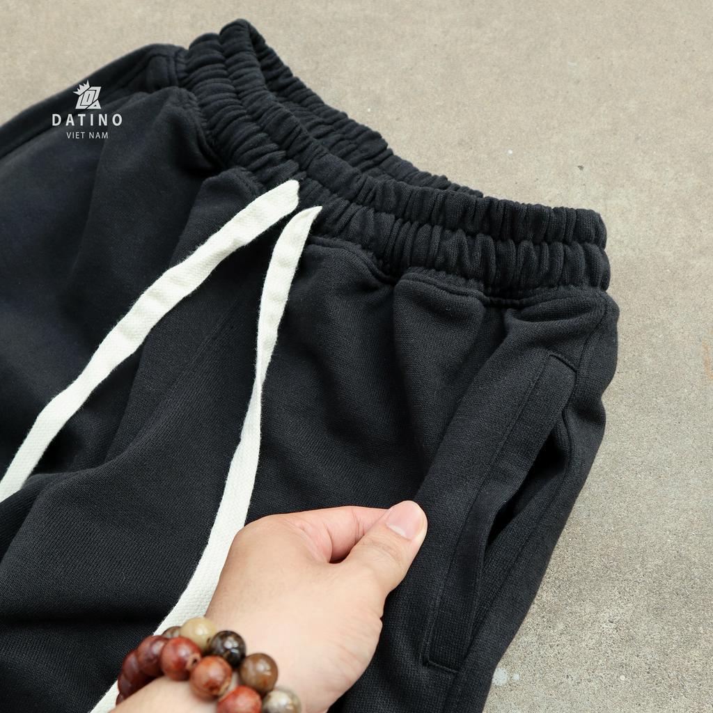 Quần jogger thun nỉ DATINO bo chun chất thun nỉ cua cotton, form rộng mát mẻ