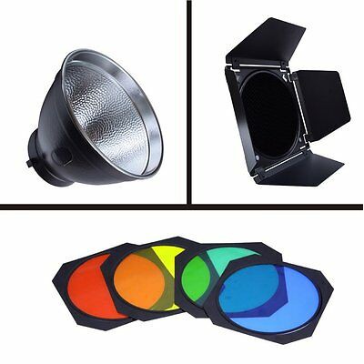 Bộ lọc màu Godox BD-04 kèm reflector tiêu chuẩn 20cm ngàm bowen, dùng cho đèn studio