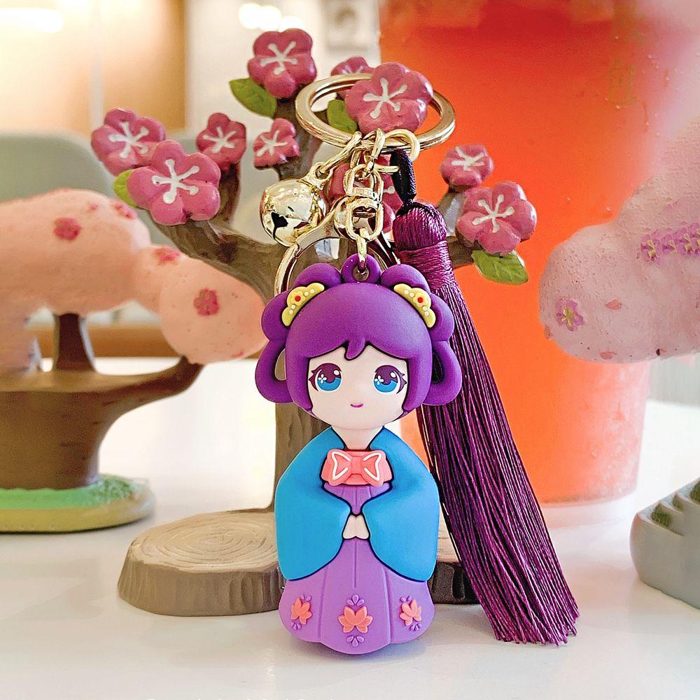 Móc Khóa Búp Bê Hanfu Tua Rua Dễ Thương