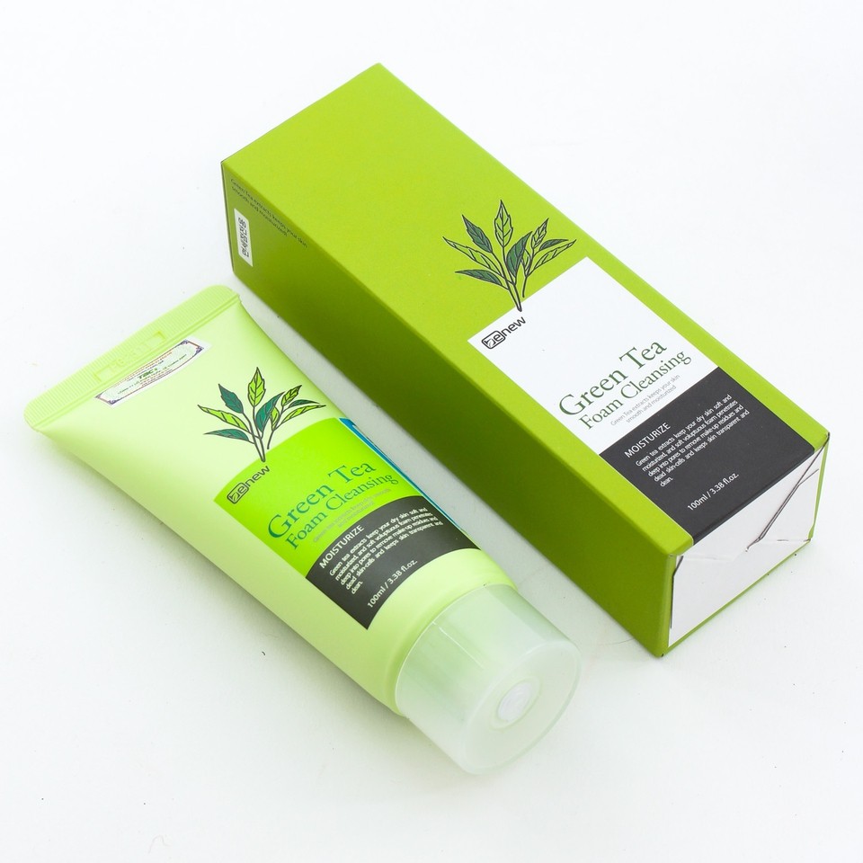 COMBO 2 HỘP- Sữa rửa mặt tr BENEW GREEN TEA hàn quốc sạch mụn, sạch nhờn, trắng da 100ml/Hộpà xanh