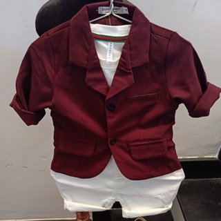 Áo khoác vest bé trai( cỏ lee)