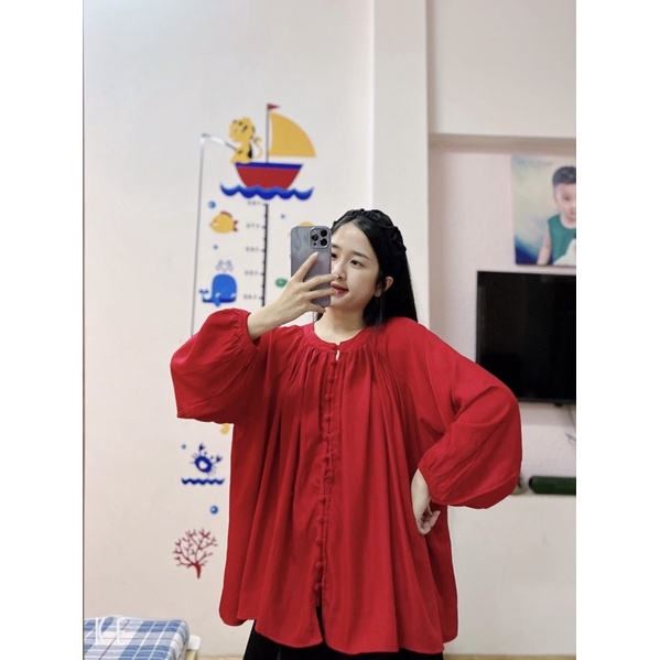 Áo baby dol cúc bọc